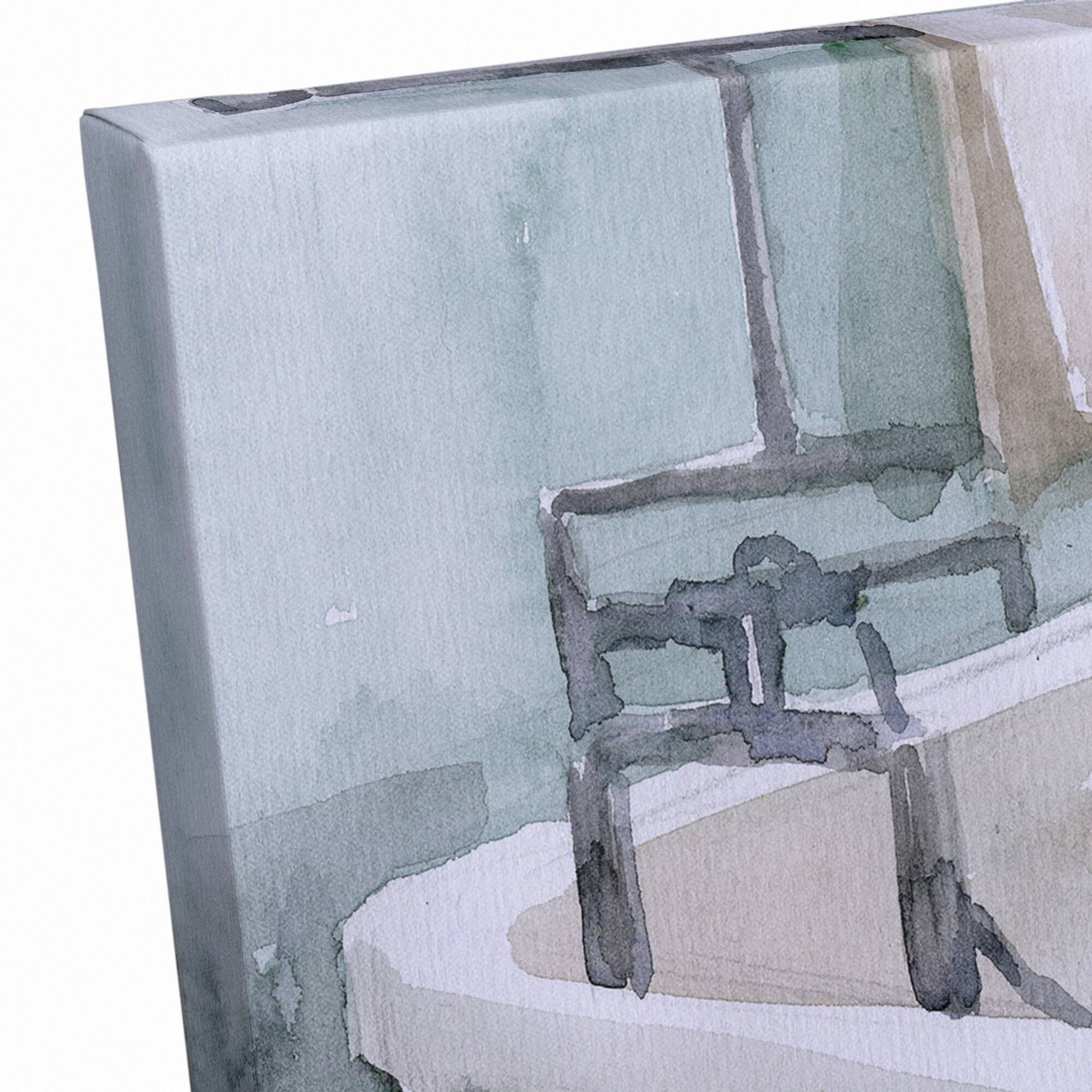 Bathroom Scene 16" x 12" Canvas Wall Art